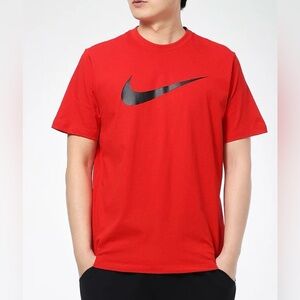 Nike Swoosh Dri-Fit Red Short Sleeve Tee